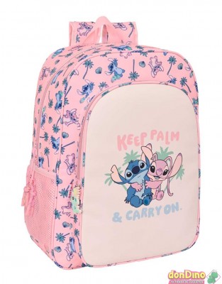Mochila colegial stitch beach 42cm