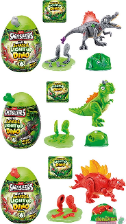 Mini jurassic light up dino smasher con luz - huevo sorpresa