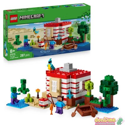 La casa-dinamita de la selva lego minecraft - 287 pzas