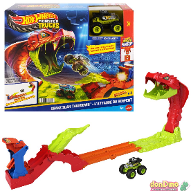 Ataque de la serpiente hot wheels monster trucks - con bone shaker