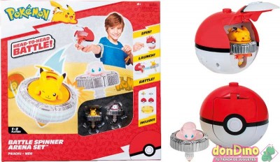 Arena Set de Batalla Spinner Pokémon Pikachu Vs. Mew
