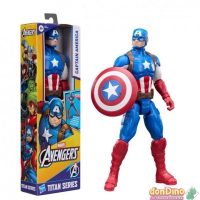 Figura titan capitan america vengadores