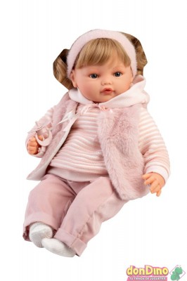 Bebe beni lloro jersey rayas 42 cm. cuerpo de telao