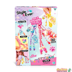 Pack 3 llaveros style 4 ever