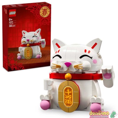 Gato de la buena suerte lego 280 pzas.