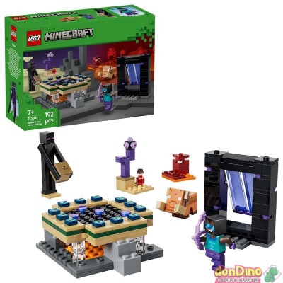 Viaje por nether & portal al end lego minecraft - 192 pzas.
