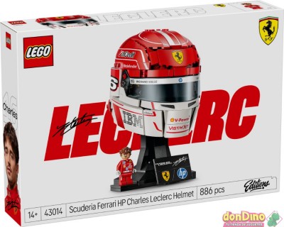 Casco scuderia ferrari hp charles leclerc lego editions - 886 pzas.