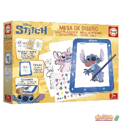 Mesa de diseño stitch disney con luz
