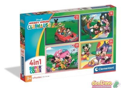 Puzzle progresivo 4 en 1 mickey 12-16-20-24