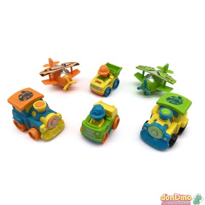 Set 6 mini vehiculos infantiles
