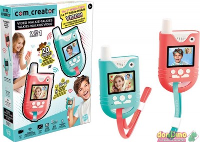 Video walkie talkie 2 en 1 com_creator - con efectos de vídeo, sonido y voz