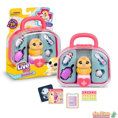 Kit veterinario ouchies! little live pets surtidos +20 sonidos
