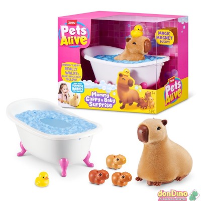 Mamá Capybara & Bebés Sorpresa Pets Alive - 6 pzas.