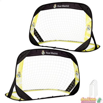 Set 2 porterias pop-up real madrid 120x80x80 cm.