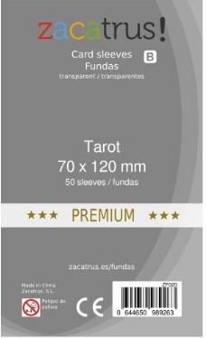 FUNDA ZACATRUS TAROT PREMIUM 70 X 120 50 UNDS        