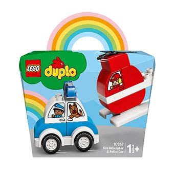 LEGO 10957 DUPLO HELICOPTERO Y COCHE DE POLICIA