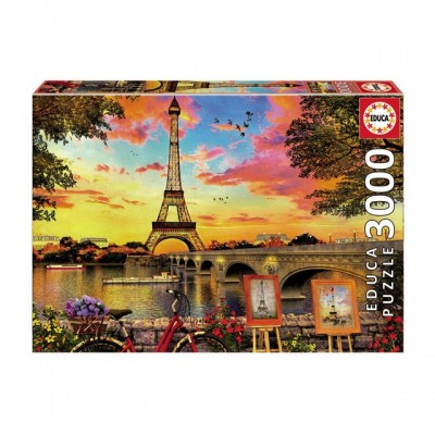 PUZZLE 3000 PZS PUESTA DE SOL EN PARIS