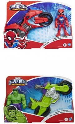 FIGURA Y MOTO MARVEL SUPER HERO