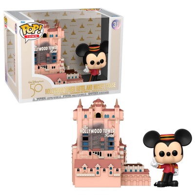 Figura POP Walt Disney World 50th Anniversary Hollywood Tower Hotel and Mickey Mouse