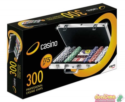 Maletin poker casino c/300 fichas