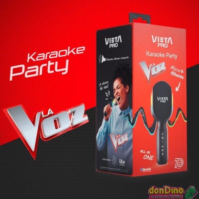 Micro+altavoz karaoke party la voz