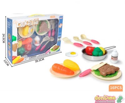 Set cocina y alimentos 11 pzas.