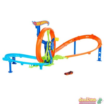 Pista loop rotante hot wheels