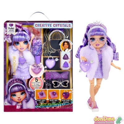 Violet rainbow creative crystals