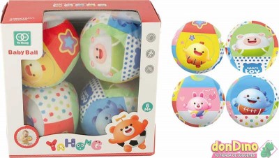 Pack 4 pelotas blanditas 10 cm