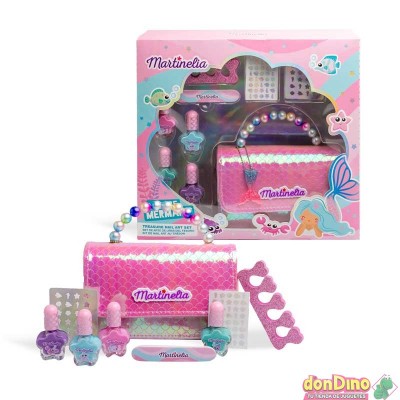 Set uñas artisticas lets be mermaid