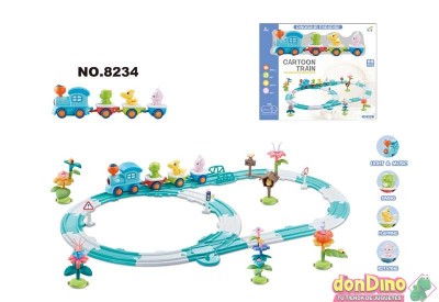 Tren infantil dinosaurios 88 pzas