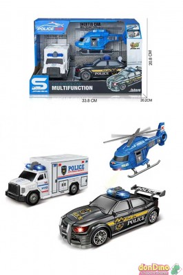 Set policia 3 vehiculos 1:20