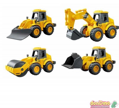 Set 4 vehiculos o.p. friccion