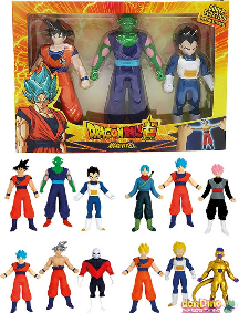 Pack 3 monster flex dragon ball sup