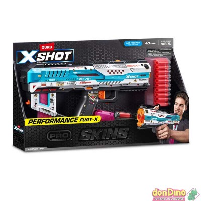 Pistola x-shot skins c/40 dardos