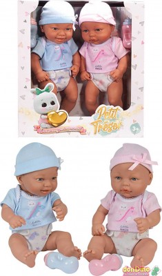 Pack 2 bebes petit tresor 32 cm