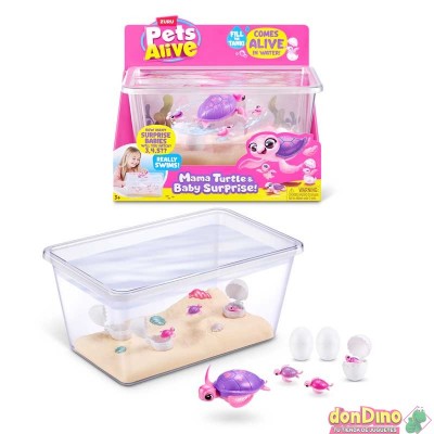 Mama turtle&baby surprise pets aliv