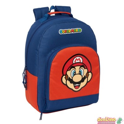 Mochila super mario 42 cm adaptable