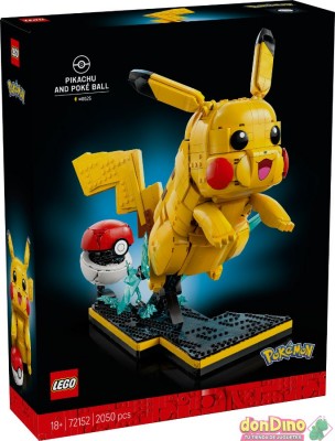 Pikachu y poke ball lego pokemon 2050 pzas