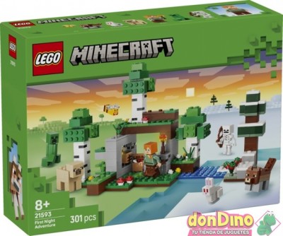 Aventura de la primera noche lego minecraft - 301 pzas