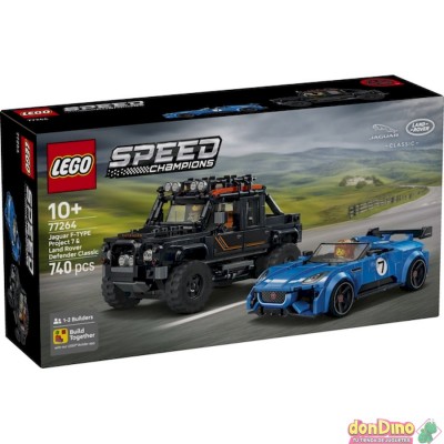 Jaguar project 7 y land rover defender lego speed champions 740 pzas