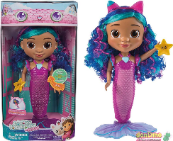 Muñeca gabby sirena luz y sonido la casa de muñecas de gabby