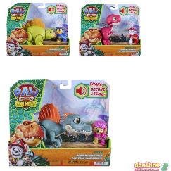 Dino rugiente + figura patrulla canina: la dino película surtidas