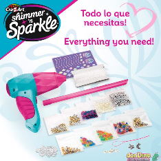 Estudio peluqueria con moldeador shimmer'n sparkle - con gemas