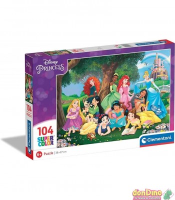 Puzzle 104 pzas. princesas disney super color
