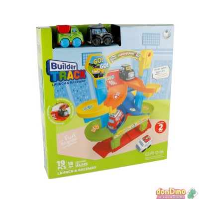 Pista doble con 2 coches 19 pzas. builder track