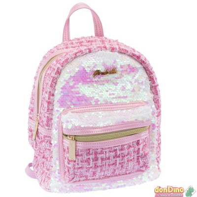Mochila girabrilla glamour colores brillantes, reversible