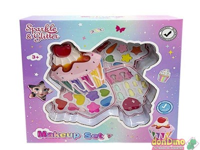 Caja maquillaje muffin 3 pisos sparkle & glitter