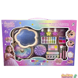 Caja maquillaje con espejo y accesorios