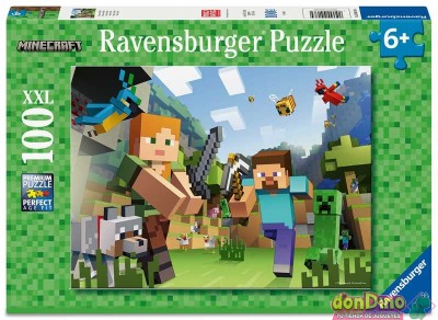 Puzzle xxl 100 pzas. minecraft steve y alex